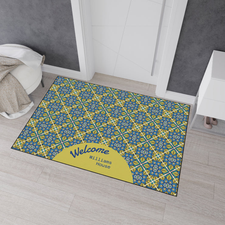 Stylish Heavy Duty Floor Mat, Non-Slip Entrance Rug