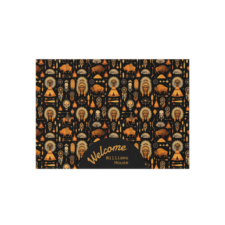 Welcome Outdoor Rug, Indoor/Outdoor Doormat, Unique Home Decor