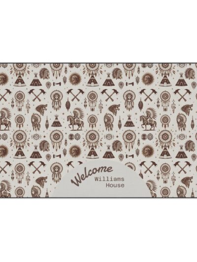 Boho Chic Entryway Rug Floor Mat - Outdoor Welcome Mat, Unique Gift Idea